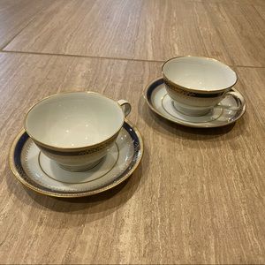 Noritake 6859 Lamarre Japan Tea Cup Set